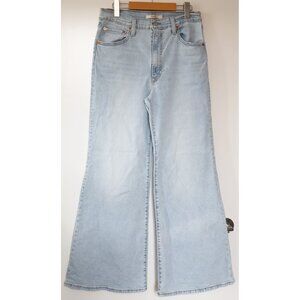 Levis Ribcage Wide-Leg Jeans Light Indigo 31